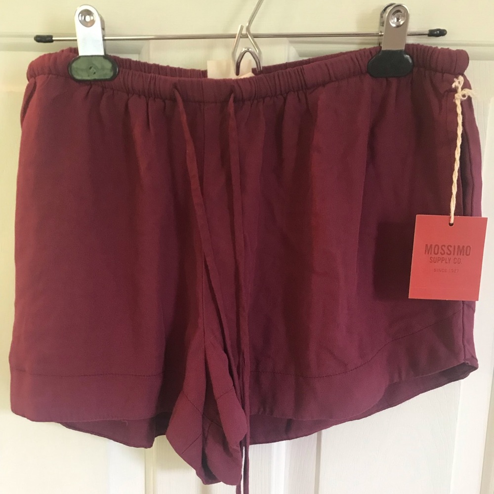Mossimo Supply Co Red Tie Shorts